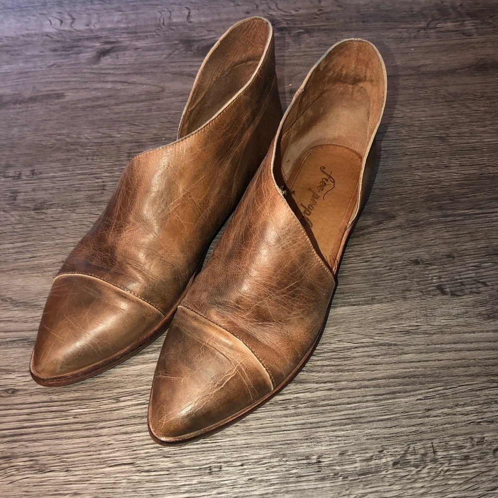 Free people loafer ankle booties